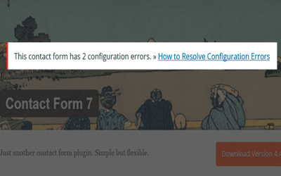 Cómo solucionar los errores Configuración al actualizar Contact Form 7 versión 4.4