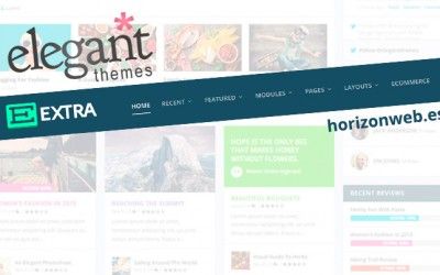 Plantilla Extra para WordPress de Elegant Themes, la hermana de DIVI para blogs