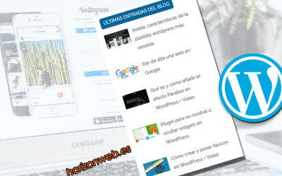 Cómo añadir un Widget de últimas entradas del blog con imágenes en WordPress