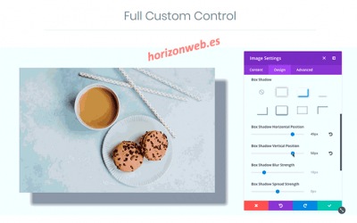 Efecto de sombreado en WordPress (Box Shadow) para módulos, filas y secciones con la plantilla Divi