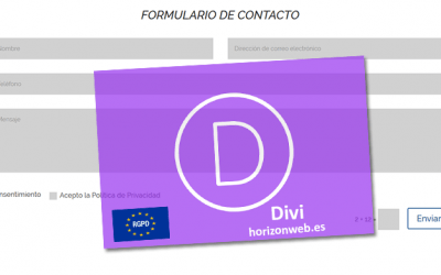 Crear un formulario de contacto con módulo Divi o Contact form 7 que cumpla la RGPD