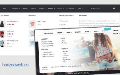 Qué es y Cómo crear un mega menú con WordPress