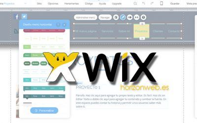 Usar Wix: Diseños de header o cabecera y personalizar menú
