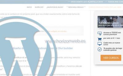 Cómo crear un Widget personalizado en WordPress con el constructor de Divi (Divi builder)